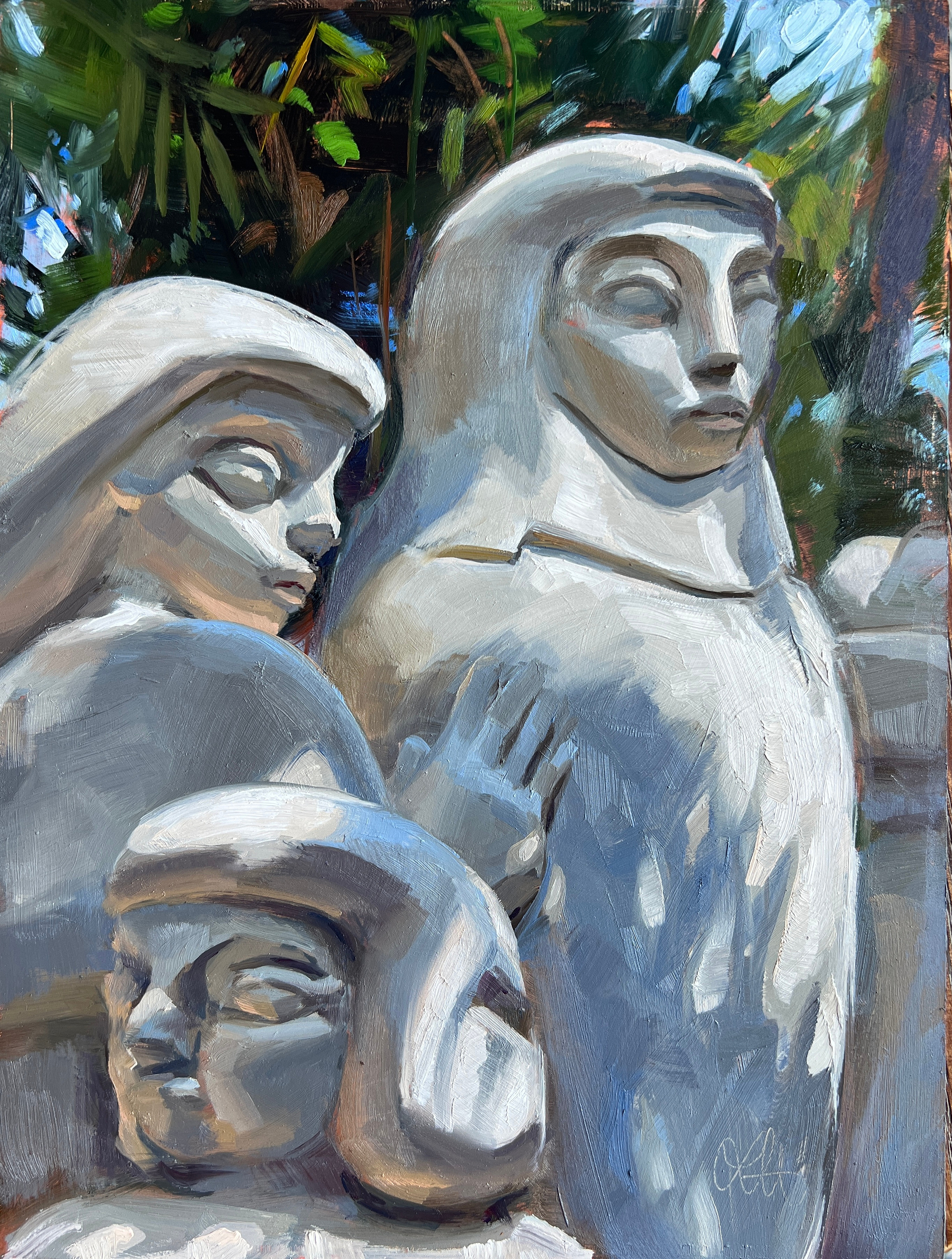 Three of Seven, 2022
12 x 9 in. Oil on Panel
Ann Norton Sculpture Gardens - West Palm Beach, FL
$370